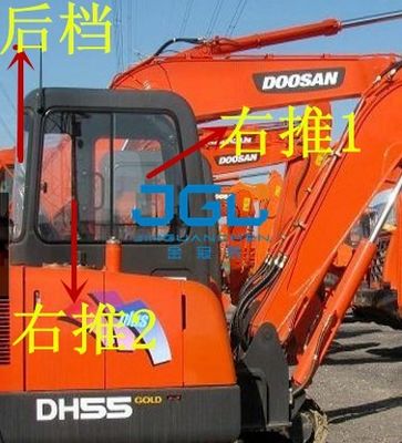 DH55GOLD درب های شیشه ای حفاری و پنجره ها بالا و پایین چپ و راست جلو و عقب شیشه های جلو