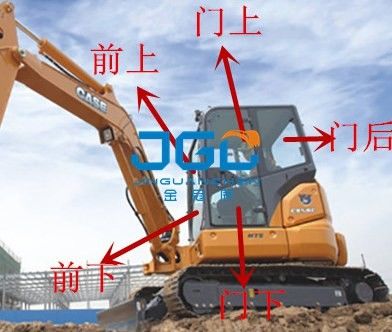 CX58C حفاری جلو و عقب شیشه جلو چپ و راست درب و پنجره