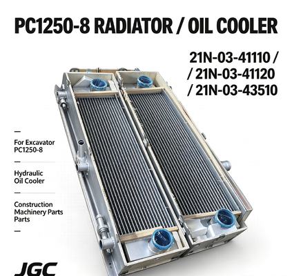 PC1250-8 رادیاتور 21N-03-41110 21N-03-41120 21N-03-43510 رادیاتور روغن هیدرولیک