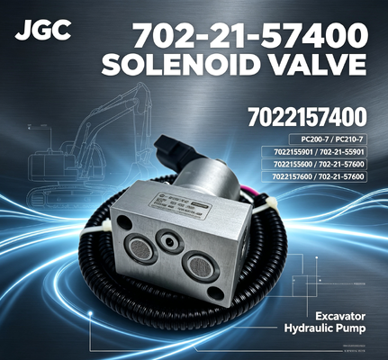 PC200-7 PC210-7 7022155901 7022157600 702-21-55901 702-21-57600 7022157400 شیر سولینوئید پمپ هیدرولیک