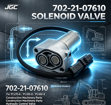 702-21-07610 قطعات ماشین آلات ساختمانی Excavator Solenoid Valve برای PC270-8 PC350-8 PC450-8