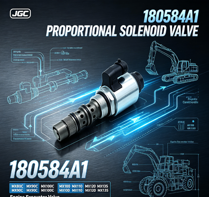 180584A1 شیر برقی تناسبی برای قطعات یدکی شیر بیل مکانیکی موتور MX80C MX90C MX100C MX100 MX110 MX120 MX135