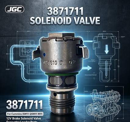 3871711برای اصلی ISM11 QSM11 M11 موتور دیزل ترمز 12 ولت شیر سولینوئید برای استفاده در دستگاه بارگیری حفاری