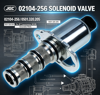 02104-256 0501-320-205 قطعات حفاری دریچه سولینوئید برای انتقال Zf Wg98