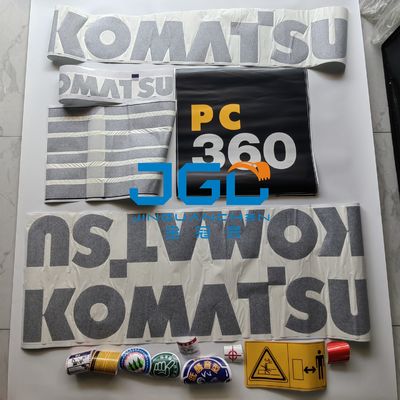 استیکر بدنه خارجی قطعات یدکی بیل مکانیکی PC360 استیکر بیل مکانیکی