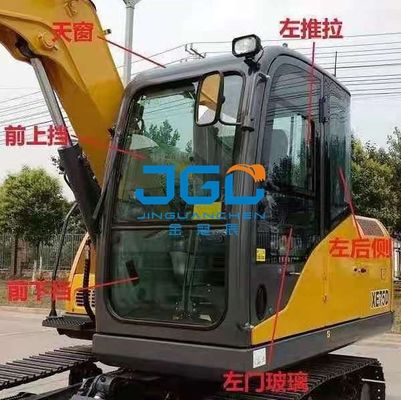 XE75DA 85C 80 جلو بیل مکانیکی شیشه ای دنده پایینی جلو شیشه ای دمپر شیشه ای سمت عقب شیشه خمیده