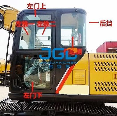 بیل مکانیکی SY75C SY65C دنده جلوی جلو دنده پایین درب نورگیر درب پایینی عقب بافل چپ شیشه سکوریت