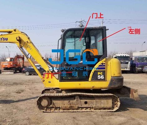 PC56-7 PC57 PC70-8 PC60-8 اتصالات بیل مکانیکی شیشه بازوی راست در درب چپ پشت چرخ دنده باد جلو