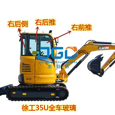 XE35U بیل مکانیکی شیشه ای جلو دنده جلو درب پایین شیشه ای عقب دنده عقب سمت راست نورگیر