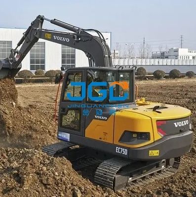 EC75D شیشه بیل مکانیکی جلو و پایین درب چپ فشاری شیشه جلوی عقب سمت راست نورگیر بزرگ