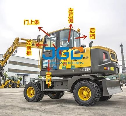 بیل مکانیکی 95F 75F جلو دمپر پنجره کشویی عقب دمپر درب پایین بازوی سمت راست نورگیر شیشه ای مقاوم