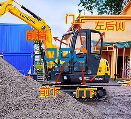 لوازم جانبی بیل مکانیکی 9045E 9045D شیشه سکوریت شیشه ای تمام اتومبیل