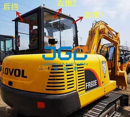 60D 60E2-H بیل مکانیکی شیشه ای جلو شیشه جلو درب سمت چپ دنده عقب بالا و پایین