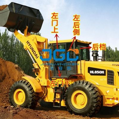 HL850K 850KS لودر چرخ دنده بادی جلو درب چپ بالا و پایین سمت عقب دنده عقب شیشه سکوریت