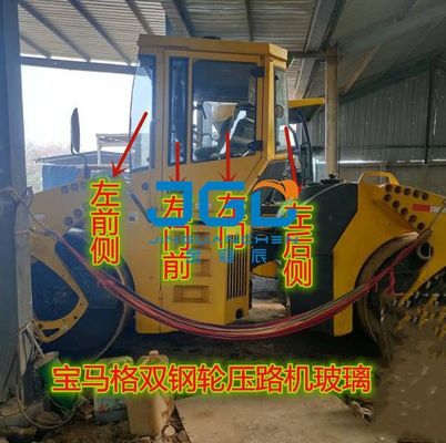 Road Roller 203AD-4 202 درب چپ و راست پنجره عقب بافل سمت عقب با شیشه سوراخ دار