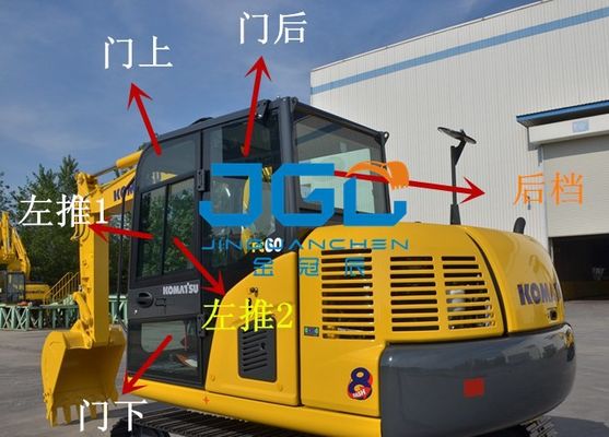 درب و پنجره بیل مکانیکی PC60-8 70-8 چپ و راست جلو و عقب شیشه جلو