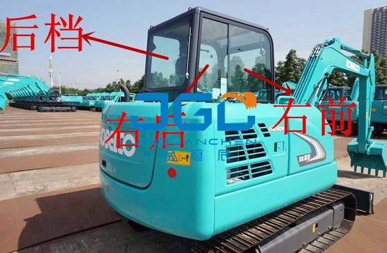 SK60-8 بیل مکانیکی جلو دنده عقب درب و پنجره چپ و راست جلو بازو بالا و پایین بازو