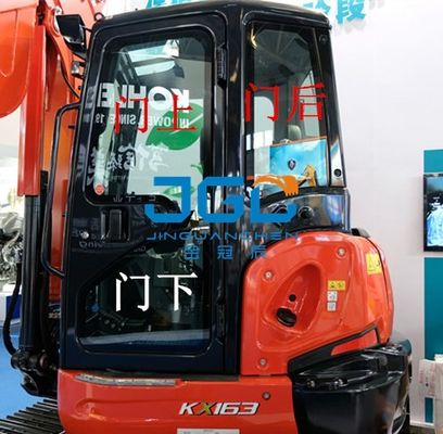 KX163-5 ماشین حفاری چرخ جلو صفحه عقب چپ و راست درب و پنجره شیشه جلو