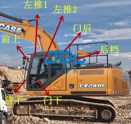 CX210 260 240 350 220 380 130 500 160C درب های حفاری و پنجره های شیشه جلو