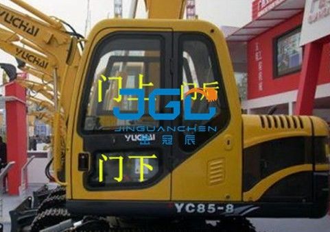 YC85-8 ماشین حفاری ماشین پیشانی عقب بلوک چپ و راست درب و پنجره شیشه جلو بالا و پایین