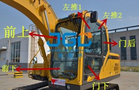 EC135 6150 125 بیل مکانیکی دنده های جلو و عقب درهای چپ و راست، شیشه جلو بالا و پایین
