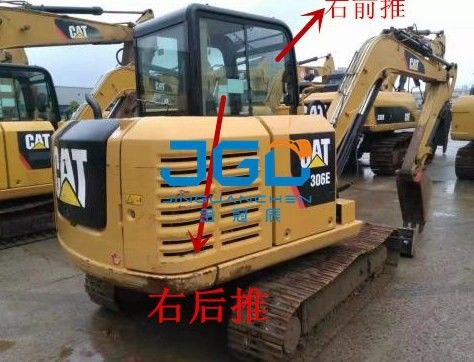 305.5E 306D بیل مکانیکی جلو و عقب چرخ دنده چپ و راست درها و شیشه جلو پنجره