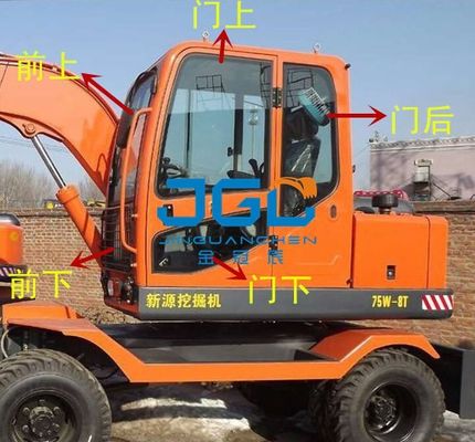 درب و پنجره های شیشه ای بیل مکانیکی XY75W-9T 85W-8T سمت چپ و راست جلو و عقب شیشه پنجره سقفی