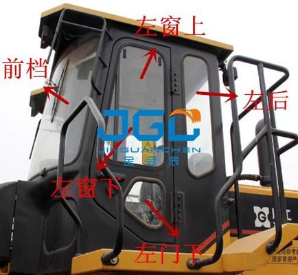 XG951-3 931-3 بارگیری کننده گیر جلو درب عقب و پنجره فولکلفت چپ و راست شیشه جلو