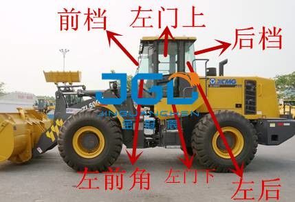ZL50GV Loader Gear جلو بلوک عقب چپ و راست درها و پنجره شیشه جلو