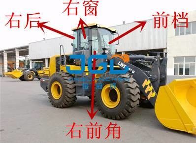 LW500 300F 600KV Loader Gear جلو درب عقب پنجره چپ و راست شیشه جلو شیشه گوشه ای