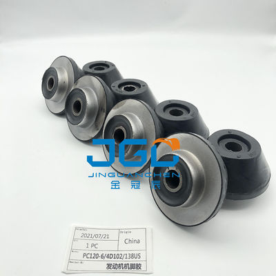 نصب موتور سیستم های موتور قطعات نصب کفپوش لاستیکی پاهای بامپر برای PC120-6 4D120 PC138US Excavato