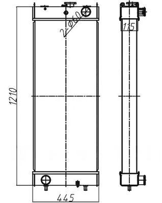 PC360-8 PC360LC-8 207-03-75121 برای فروش کارخانه رادیاتور حفاری