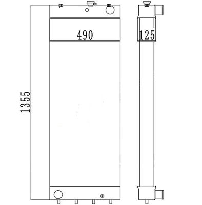 208-03-7511-8 PC450LC-8 PC450-7EO رادیاتور حفاری PC450LC-7EO