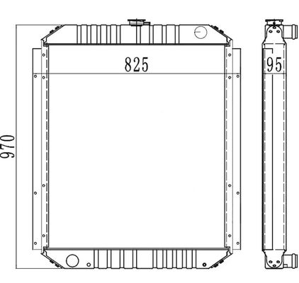 رادیاتور حفاری PC200-6 PC210-6 PC200LC-6 PC210LC-6 20Y-03-21510