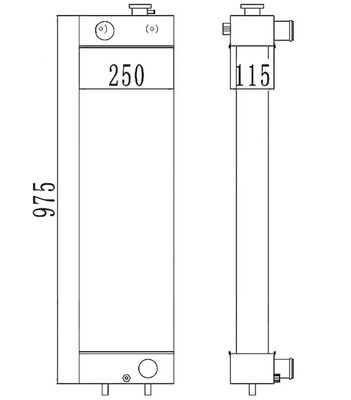 PC128-8 PC128-6 PC128US-2 PC138US-2 رادیاتور حفاری 22B-03-13110