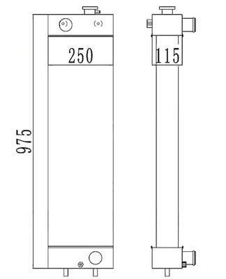 22B-03-13110 PC128-8 PC128-6 PC128US-2 PC138US-2 رادیاتور حفاری