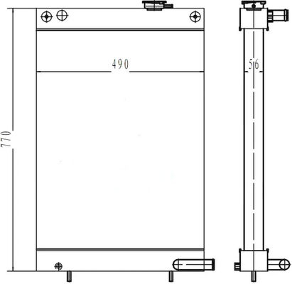 440211-00175 DH80-7 مدل جدید رادیاتور حفاری DX80 کیفیت بالا