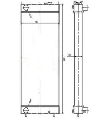 تانک آب SH350-5 رادیاتور برای کارخانه حفاری