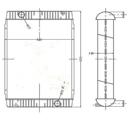 رادیاتور با کیفیت بالا 11110705 EC240B EC290B