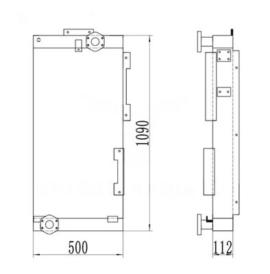 R210LC-9 R210NLC-9 R250LC-9 R210W-9 R215-9 خنک کننده روغن 11Q6-40640 برای حفاری