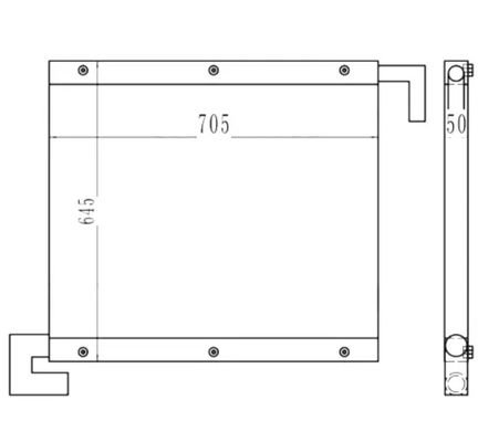 حفاری با کیفیت بالا EX100-1 EX120-1 خنک کننده روغن 4285627