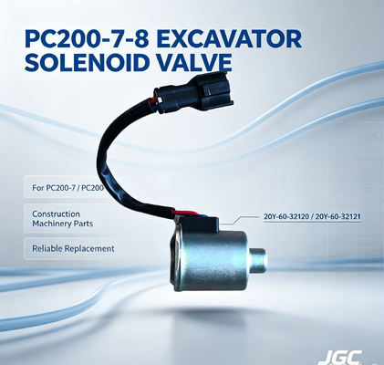 20Y-60-32120 20Y-60-32121 قطعات ماشین آلات ساختمانی PC200-7-8 حفاری شیر سولینوئید