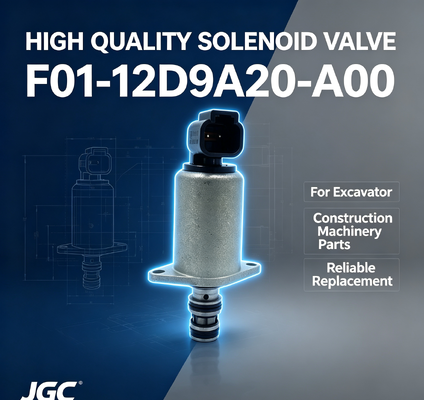 دریچه سولینوئید با کیفیت بالا F01-12D9A20-A00 برای قطعات ماشین آلات حفاری مناسب است