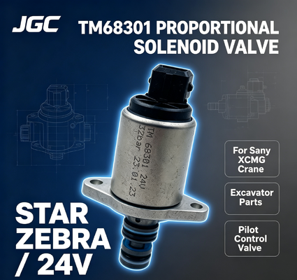 STAR ZEBRA TM68301 قطعات حفاری Thomas Pilot Proportional Solenoid Valve برای جرثقیل سانی XCMG 24V برای صنایع خرده فروشی