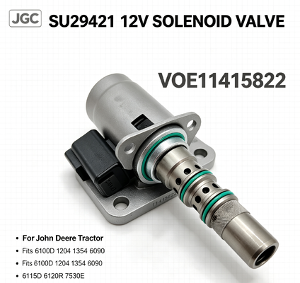 SU29421 VOE11415822 شیر سولینوئید 12 ولت برای تراکتور 6100D 1204 1354 6090 6115D 6120R 7530E قطعات ماشین آلات کشاورزی