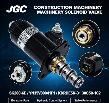 دریچه سولینوئید حفاری SK200-6E YN35V00041F1 KDRDE5K-31 30C50-102