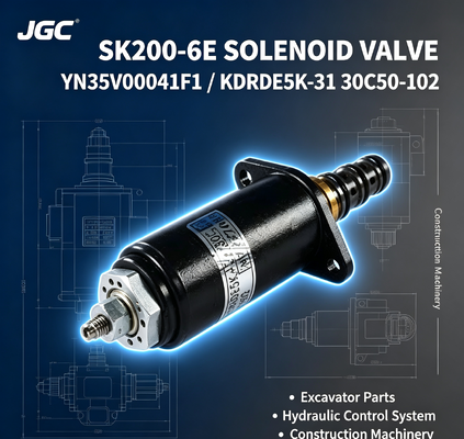 دریچه سولینوئید حفاری SK200-6E YN35V00041F1 KDRDE5K-31 30C50-102