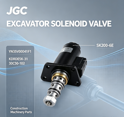 دریچه سولینوئید حفاری SK200-6E YN35V00041F1 KDRDE5K-31 30C50-102