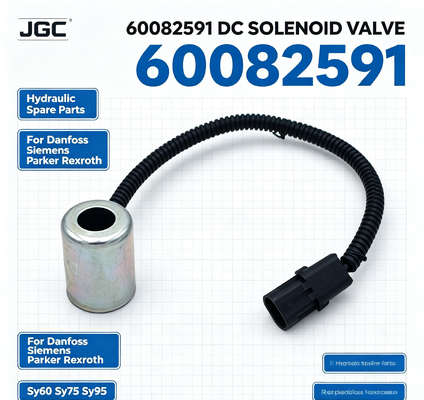60082591 قطعات هیدرولیک شیر برقی DC برای دنفوس پارکر رکسروت Sy60 Sy75 Sy95
