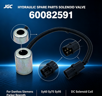 60082591 قطعات هیدرولیک شیر برقی DC برای دنفوس پارکر رکسروت Sy60 Sy75 Sy95